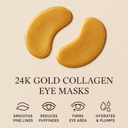 24k Gold Collagen Eye Masks (30 Pairs)